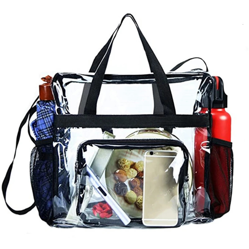 Women Tote Bag Portable Transparent Fashion Convenient Leisure High-capacity Shoulder Crossbody Satchel Female Handbag 250603