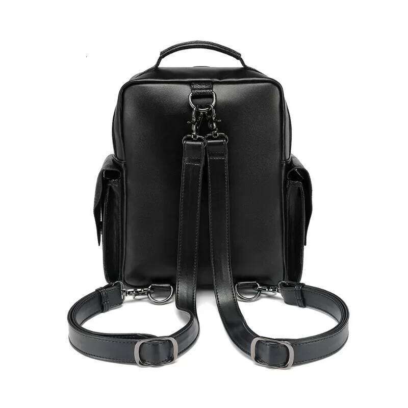 Designer Bag Goth Style Large Capacity Women S Backpack Skull Decoration Computer Bag Multi Function Unisex Waterproof