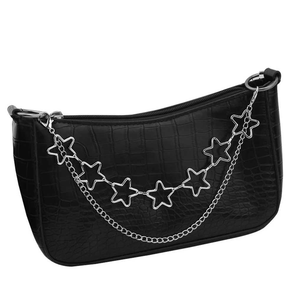 Y2k Metal Chain Strap for Bags Multi-layer Bag Chain Personality Bag Handle Pendant Fashion Delicate Metal Chain Ornaments XJ250607