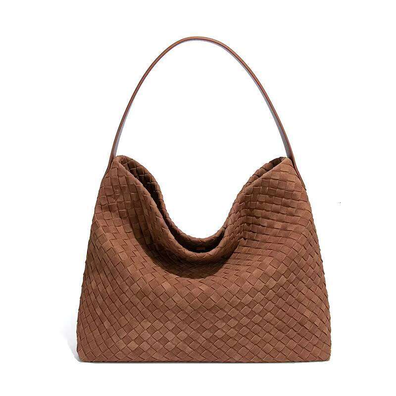 Wholesale Woven Braided Tote Bags Autumn Winter Veet Leather Suede Shoulder Bag for Women Purses and Handbags