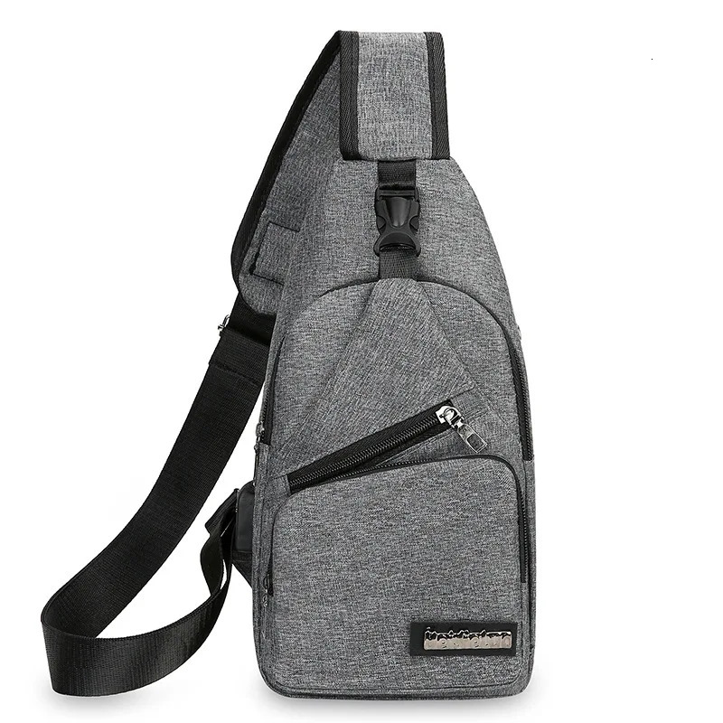 Casual Mens Chest Bag Portable Trend Shoulder Bag Fashion Simple Lightweight Multifunctional Crossbody Bag 250603
