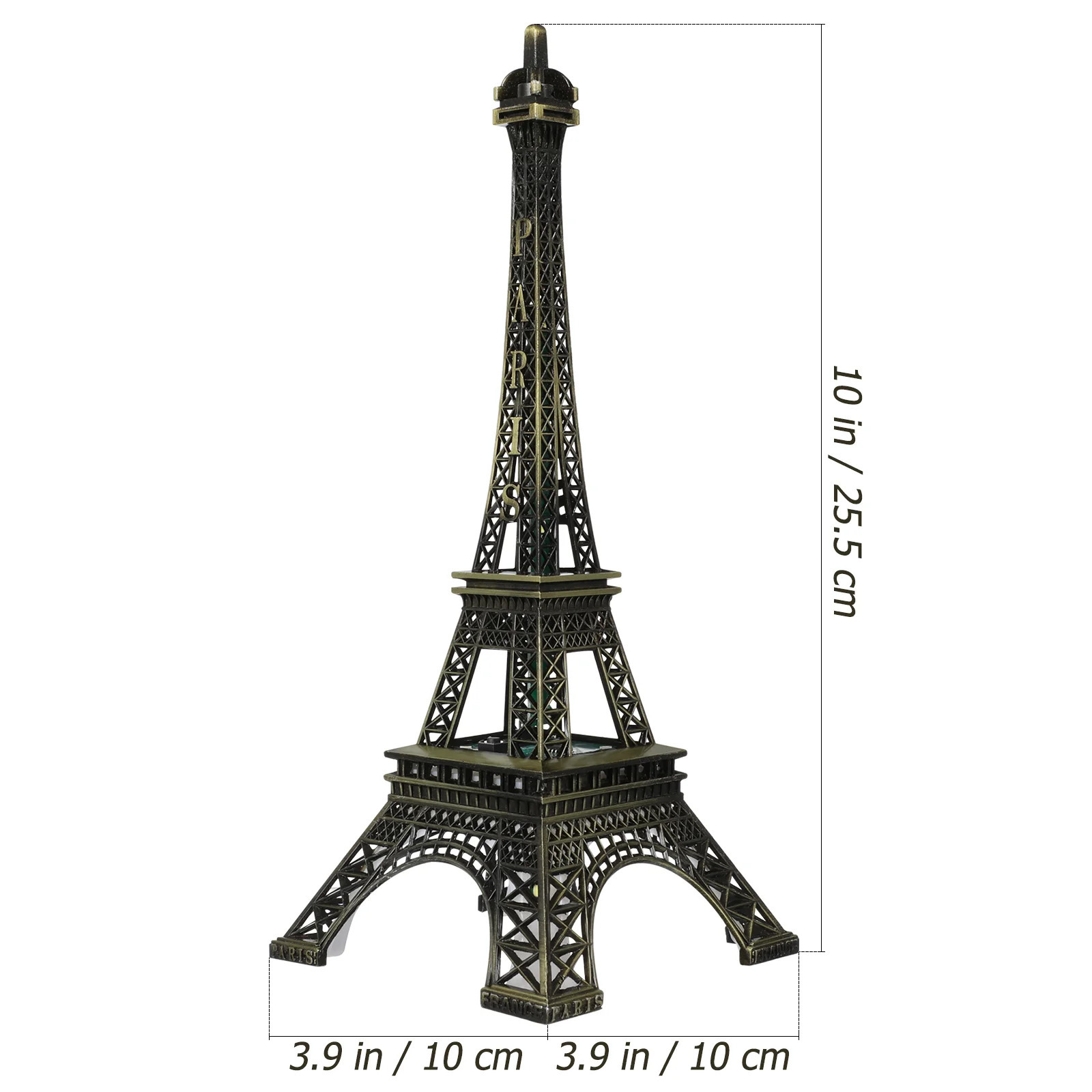 Led Light Paris Eiffel Tower Wedding Decoration Architecture Metal Crafts Vintage Model Desktop Decoration Travel Souvenirs 250530