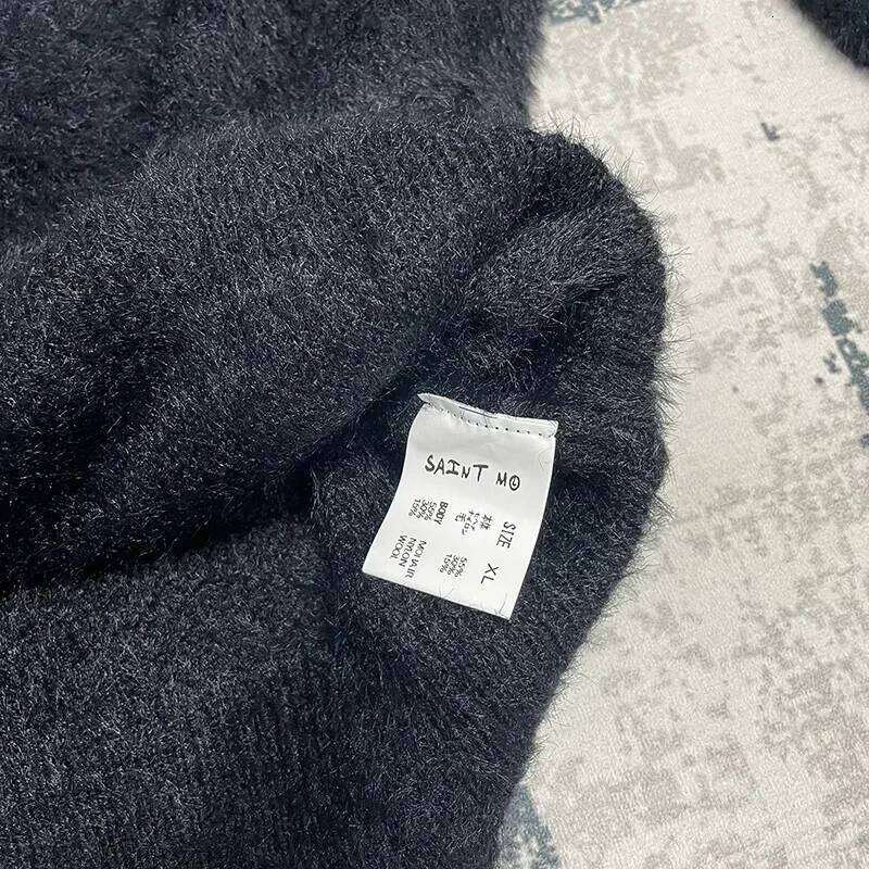 24Fw Top Quality Casual Fashion Knitted Sweatshirts Men Women Classic Letter Jacquard Saint Sweater Loose Pullovers