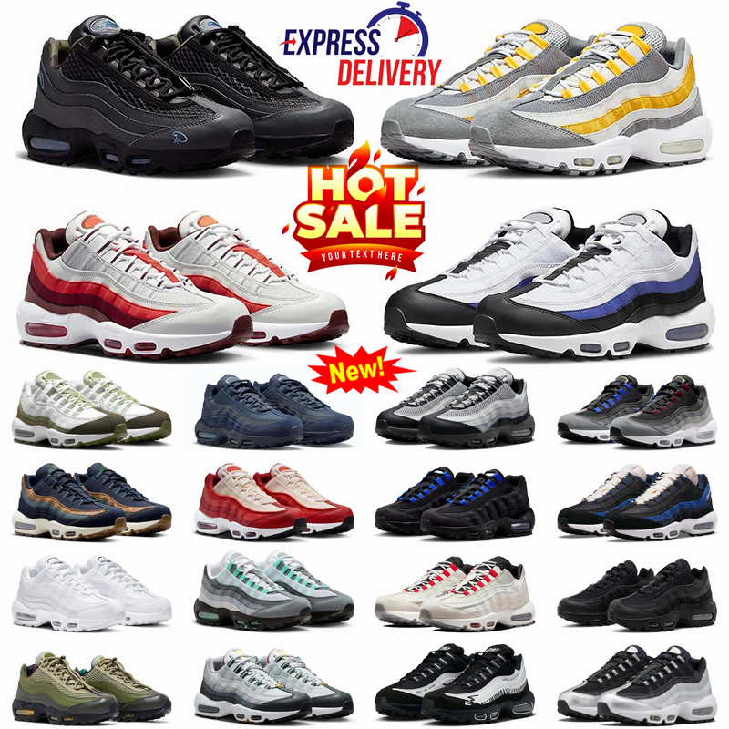 Designer free shipping Athletic Trainers Running and Outdoor 95s Shoes for Men yellow mens Sneakers 95 running shoes Training Sports EUR40-46