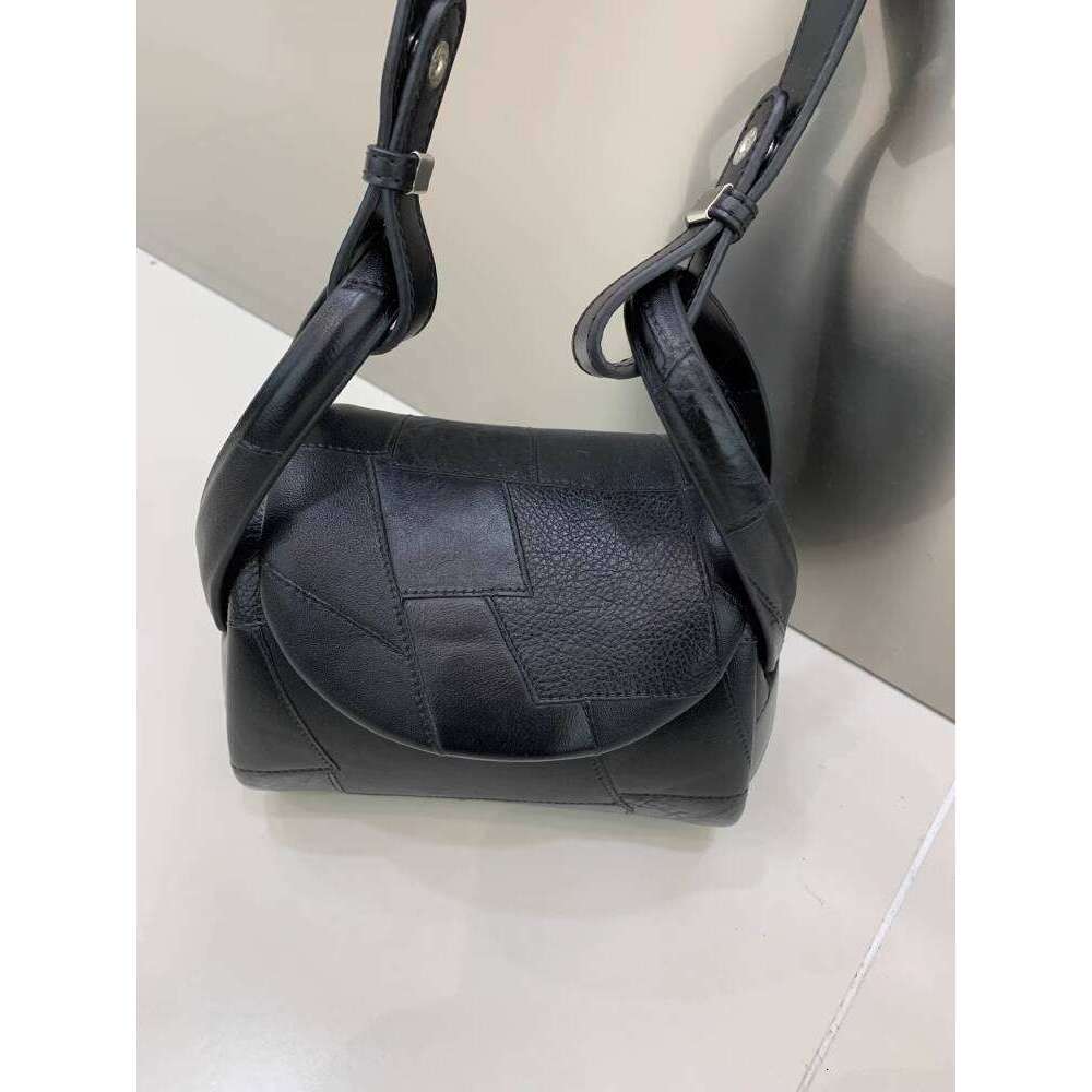 Niche Design Box Phone Black Underarm Single Shoulder Crossbody Bag New Model