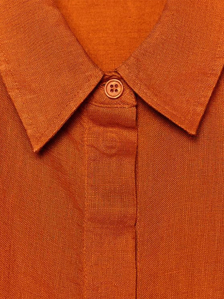 Casual Solid Shirt Pants Suit Women Lapel Single Breasted Loose Shirt Wide Leg Drawstring Trouser 2025 Spring Fashion Female Set 250605