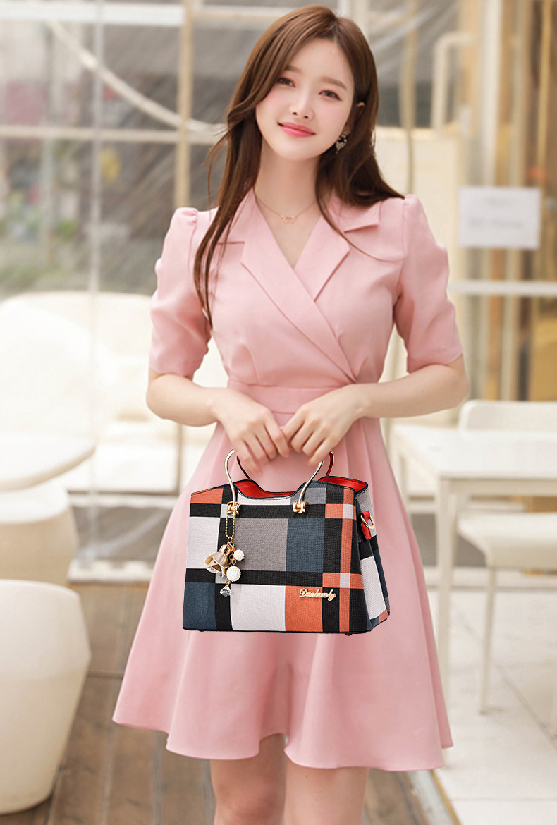 Free Shipping 2025 New Designer Bag Fashionable Luxury Handbag Multifunctional Color Blocked Women's Shoulder Bag High-quality Wallet