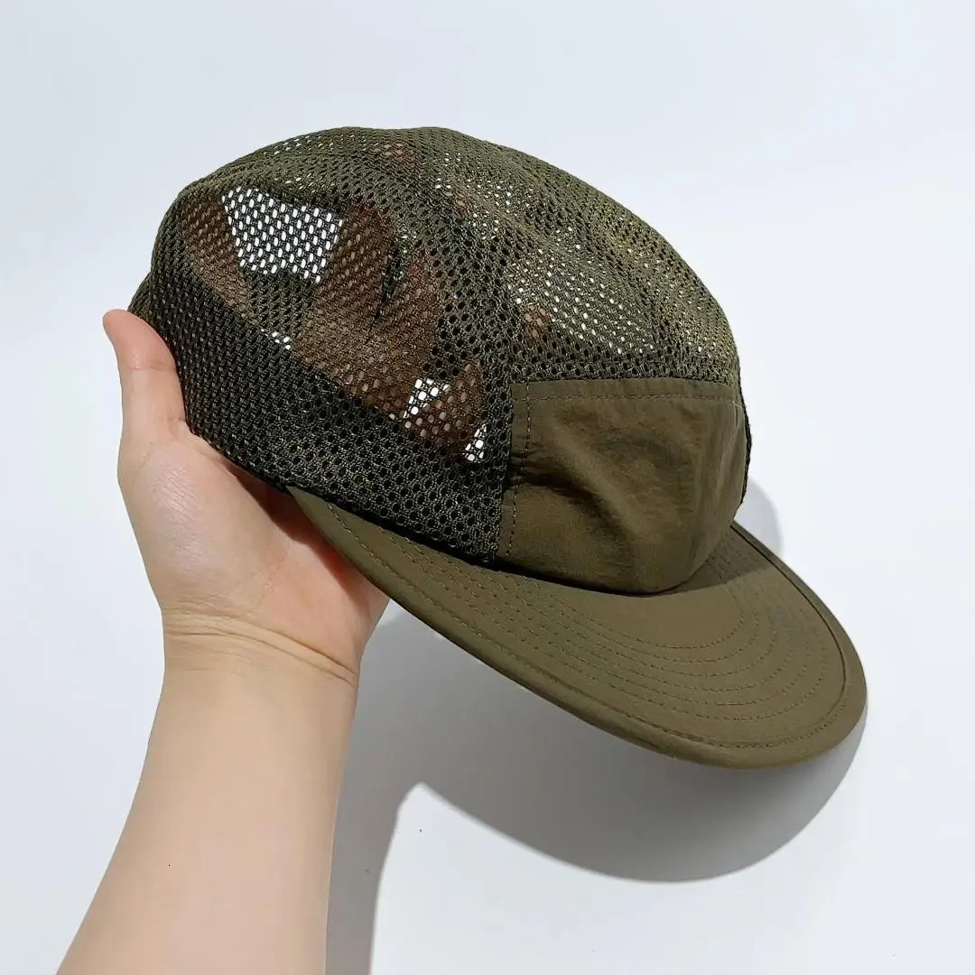 Outdoors Sport Quick drying 5 Panel Baseball Cap Breathable Mesh Hip Hop Dad Hats Customized For Women Man 250605