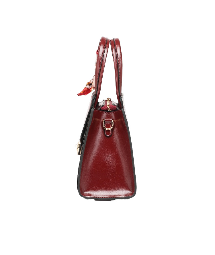 Free Shipping Fashion Simple Texture Women's Handbag Urban Luxury Red Mother Bag Designer Shoulder Crossbody Bag