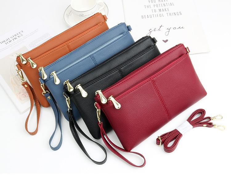 Free Shipping 2025 New Designer Bag Luxury Elegant Wallet Simple Zipper Leather Small Square Bag Fashionable Handbag High-quality Women's Shoulde