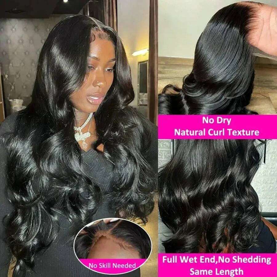 NAMM 4x6 Lace Closure Wig Body Wave Ready GO Pre Cut Glueless Wigs Human Hair Beginner Friendly
