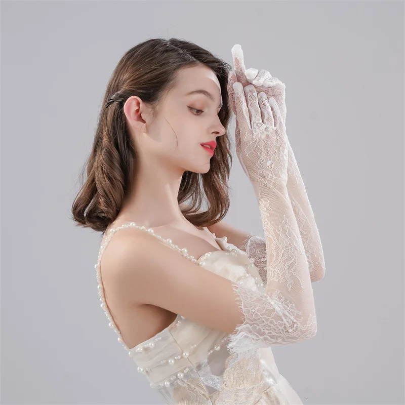 Wedding Dress Lace Long Gloves 250603