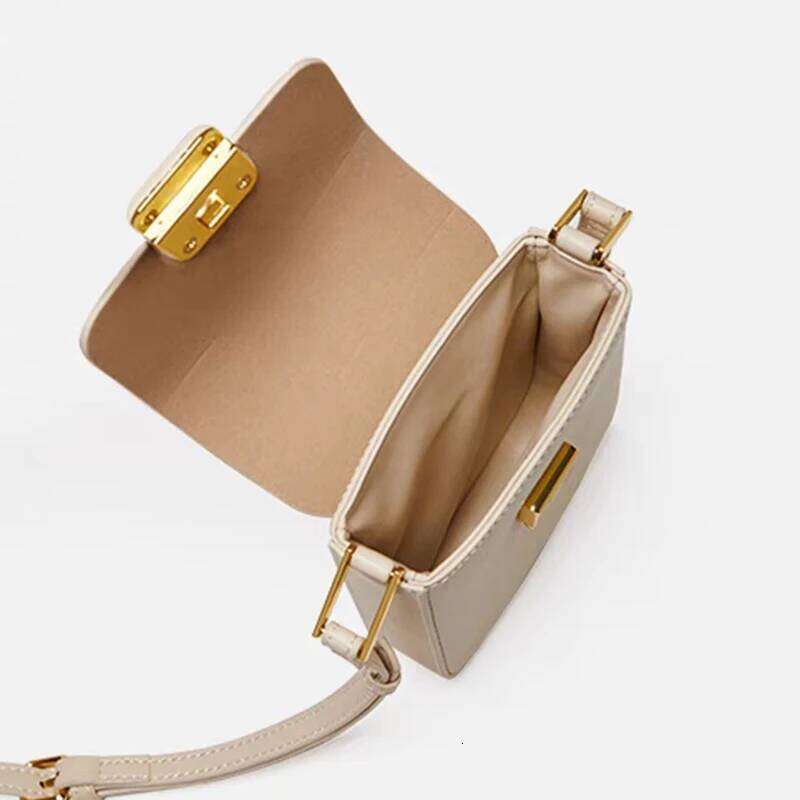 Genuine Leather Cross Body Brand Fashion Buckle Shoulder Bag Large Capacity Cowhide Customized Mini Phone Purse