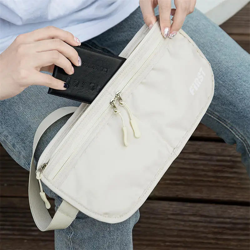 Foldable Sports Waist Bag Close Fitting Men Women Outdoor Multifunctional Invisible Ultrathin Large Capacity Running Phone Bag 250605