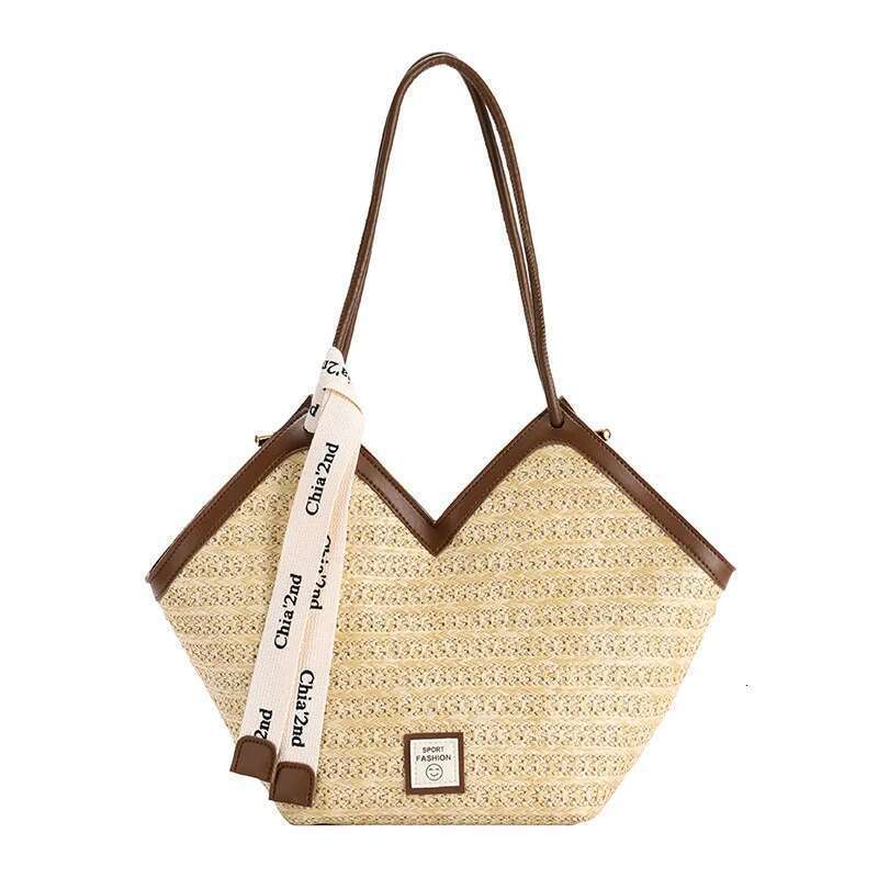 Women s Fashion Beach Shoulder Straw Designer Large Capacity Handbag Retro Hand held Woven Bag bag