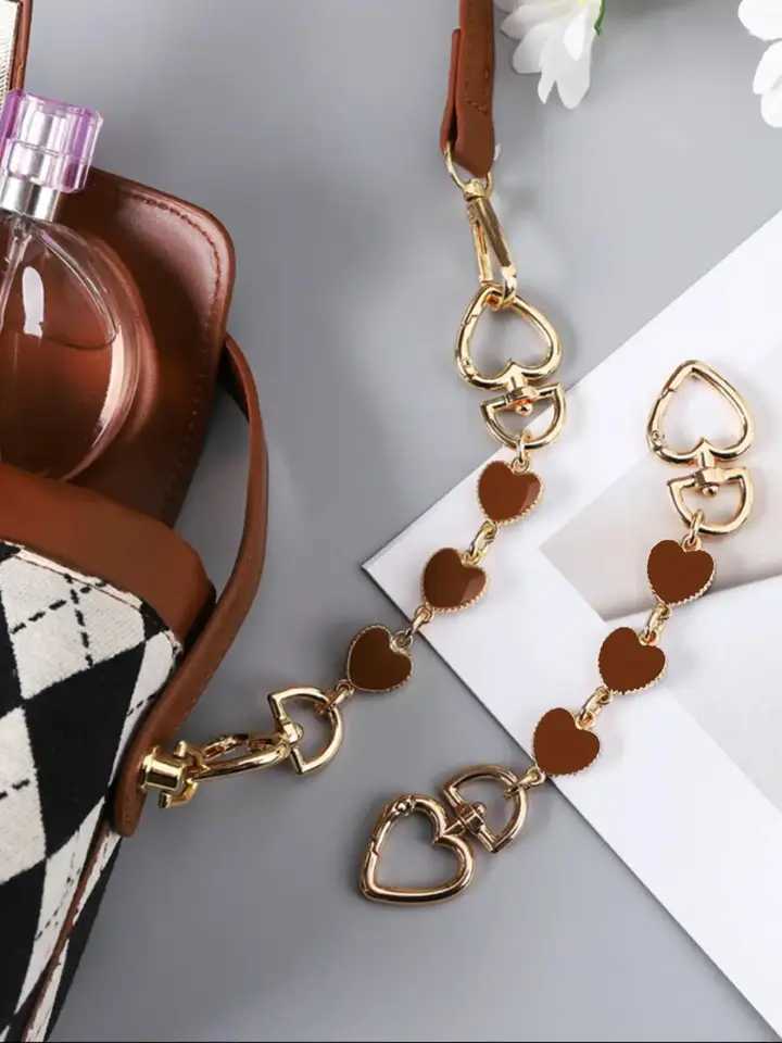 2PCS Purse Chain Extender Bag Extender Chain Purse Strap Extenders for Handbags Crossbody Bag Charms Accessories XJ250607