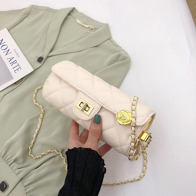 Luxury Brand Designer Bag Small Bag For Women 2023 Autumn Winter New Fashion Pen Holder Chain Bag Camellia Phone Bag Quilted Shoulder Crossbody Bag