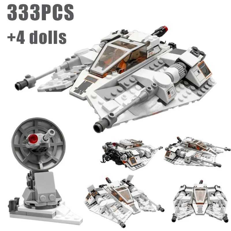 MOC 309PCS 75259 Assemble Model Air Combat Aircraft Ship Space War Snowspeederby Building Blocks Toys Brick Kids Birthday Gifts Z250607