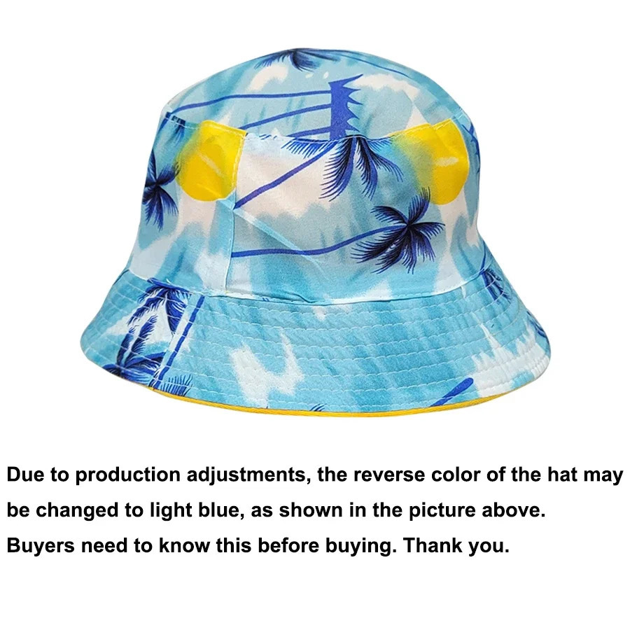 CUSTOM TEXT Reversible Bucket Hats Men Women Outdoor Fisherman Caps Beach Fishing Hat Unisex Chapeau Panama Hat 250605
