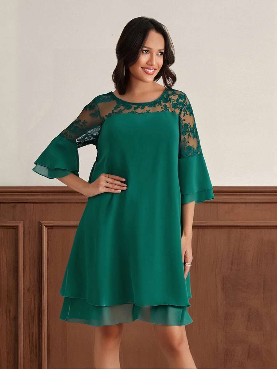 Womens Plus Size Boho Chic Maxi Dress with Off Shoulder Ruffle Detail and Floral Embroidery - Summer Beach Party Dress