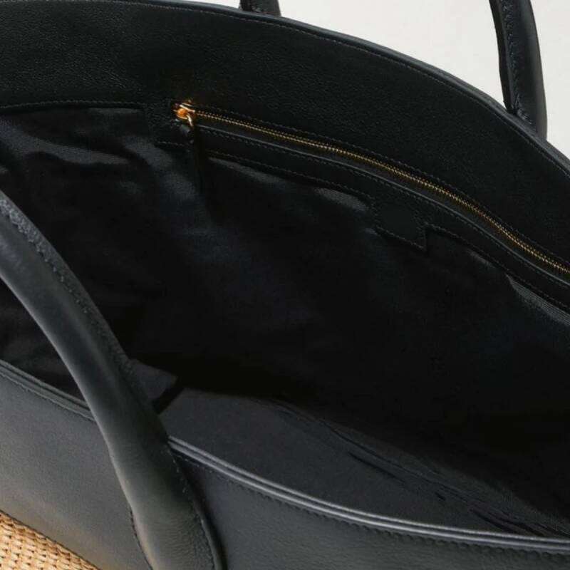 Meet You New Summer Woven Beach Straw Pu Leather Splice Women's Large Capacity Tote Bag Seaside Holiday Vacation Handbag2025