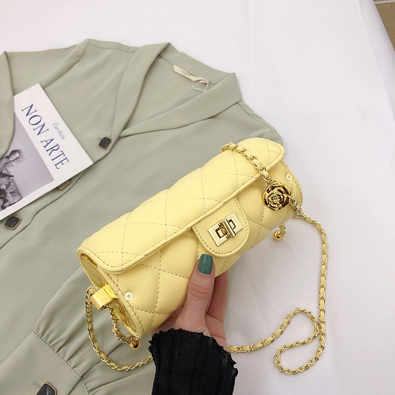 Luxury Brand Designer Bag Small Bag For Women 2023 Autumn Winter New Fashion Pen Holder Chain Bag Camellia Phone Bag Quilted Shoulder Crossbody Bag