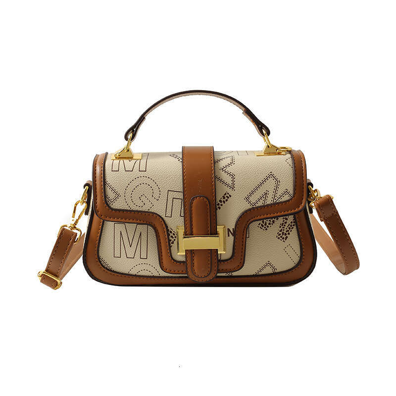 Fashion Printed Handbag Light Luxury Texture Letter Shoulder Casual Versatile Crossbody New Women's Commuter Bag