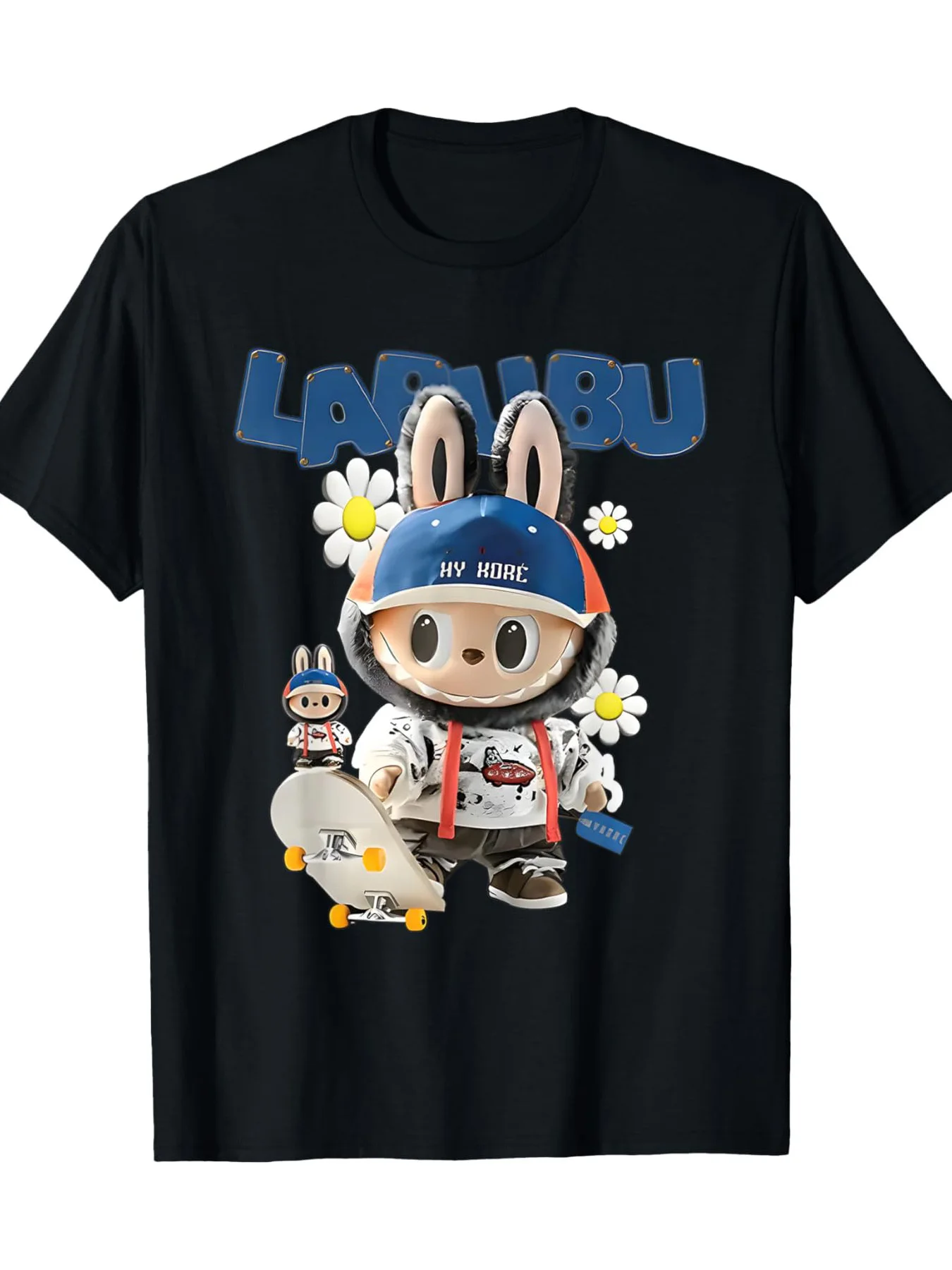 Funny Labubu Lover Cute Labubu Party Women Designer T-Shirt Cute Character Tshirt Graphic Women 100% Cotton Shirt 2025 New