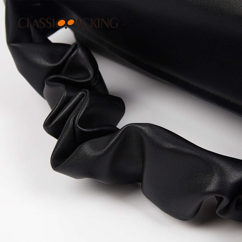 2025 New Korean Style Women's Solid Color Cloud Pleated Bag Simple Sweet Ladies Handbag GUHUISHU