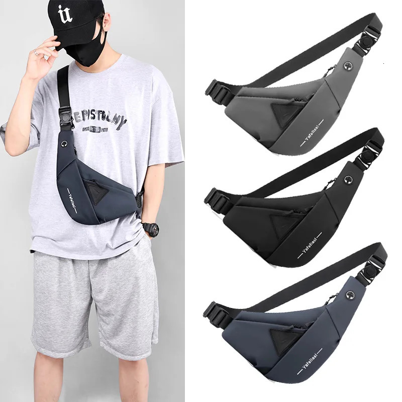 sling chest bag small shoulder bag husband messenger bag for men boy mini travel bag cross body bags anti theft mobile phone bag 250603