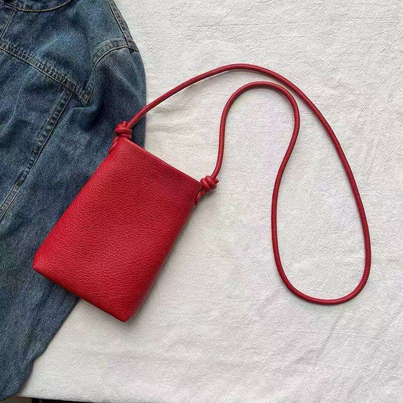 2025 Korean Style Spring Summer New Crossbody Phone Ins Fashion Casual Mini Women Soft Leather Shoulder Bag