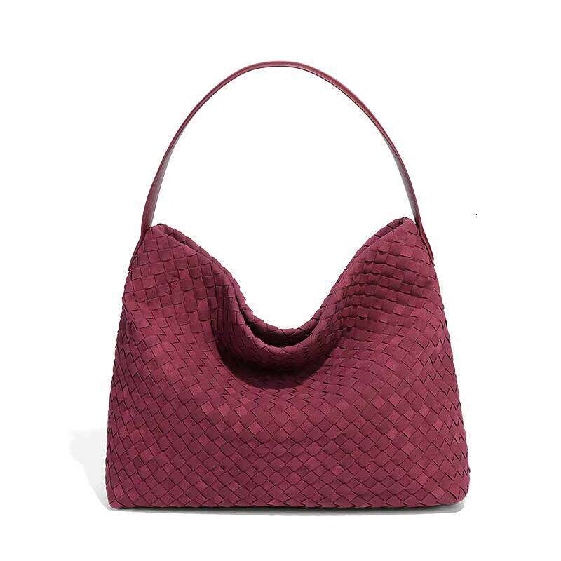 Wholesale Woven Braided Tote Bags Autumn Winter Veet Leather Suede Shoulder Bag for Women Purses and Handbags