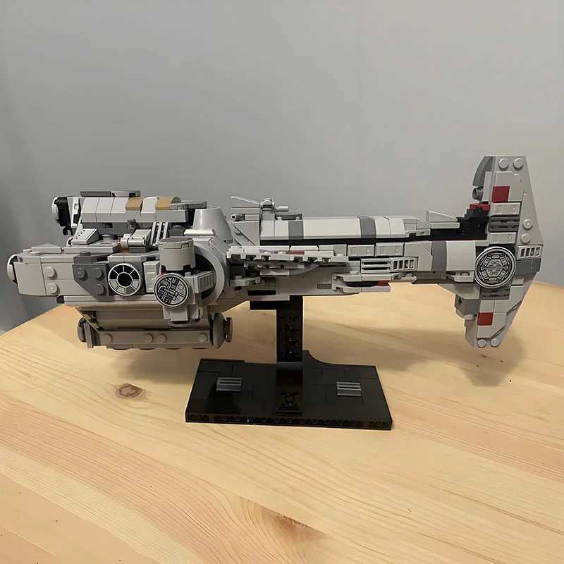 NEW MOC Starship Series Mid-Scale Hammerhead Corvette Model Building Blocks Spacecraft Brick DIY Set Christmas Gifts Kids Toys Z250607
