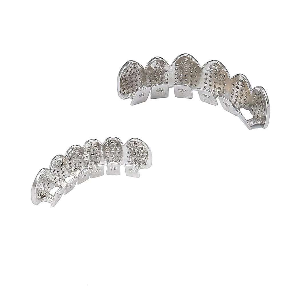 Hot Sale2020 Hiphop Grillz Hip-hop Jewelry Micro-set Zircon Braces Vampire Teeth Grillz Fashion Jewelry