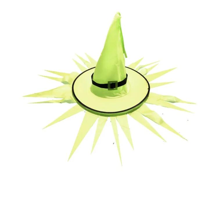 20pcs New Halloween hat witch hat party decoration props LED luminous witch hat serrated ghost hat Z 6.6-6