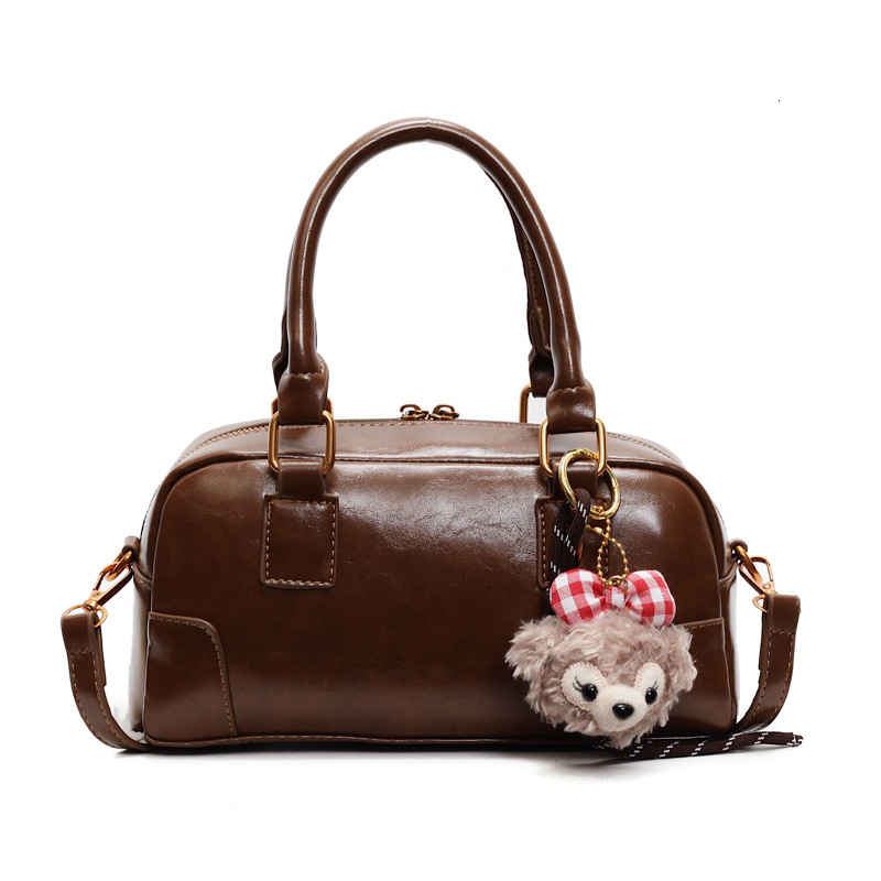 designer Niche Design Textured Handbag for Women 2025 New Single Shoulder Crossbody Small Square Bag Retro Handheld Bowling Bag