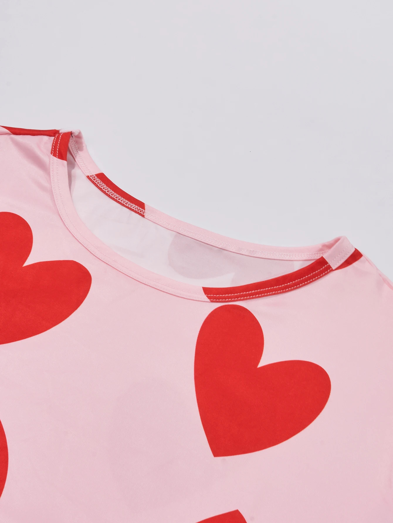 Plus size short sleeved shorts pajamas for women home wear set 250603