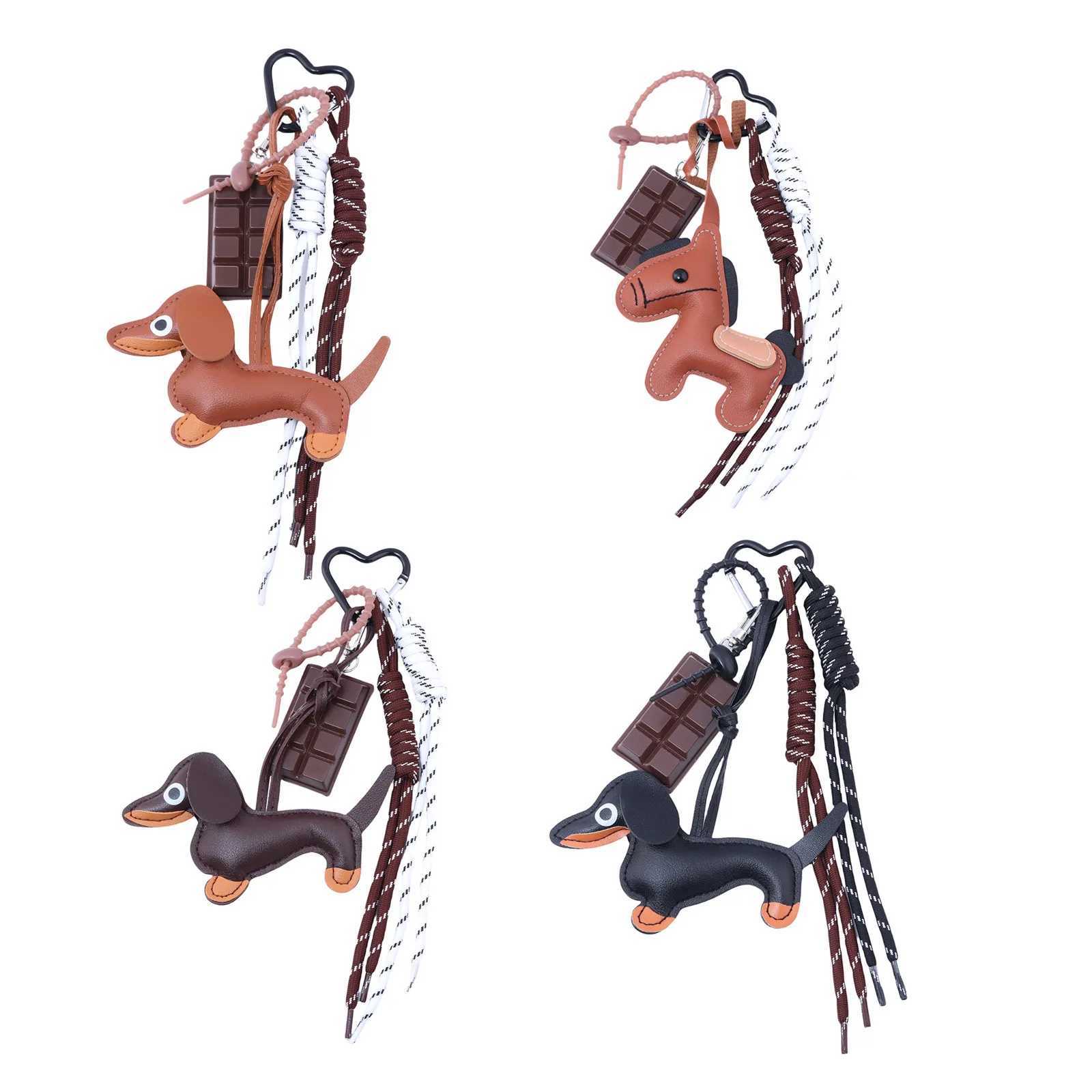 Creative Dachshund Style Pendant For Ladies Bag High-end Keychain Pendant Braided Rope Bag Pendant Suitable For Bag Accessories XJ250607