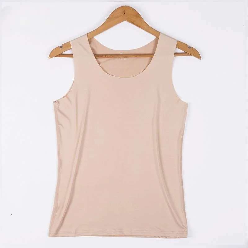 Women Summer Tight fit No trace Tanks Camis Vest Fashion Casual Sleeveless Ladies Street Tops Tees sweet Bra B3192 250527