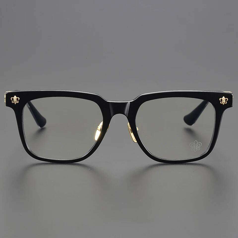 2024 New Women's Acetate Fashion Square Frame Designer Brand Men's Optical Prescription Reading Business Glasses
