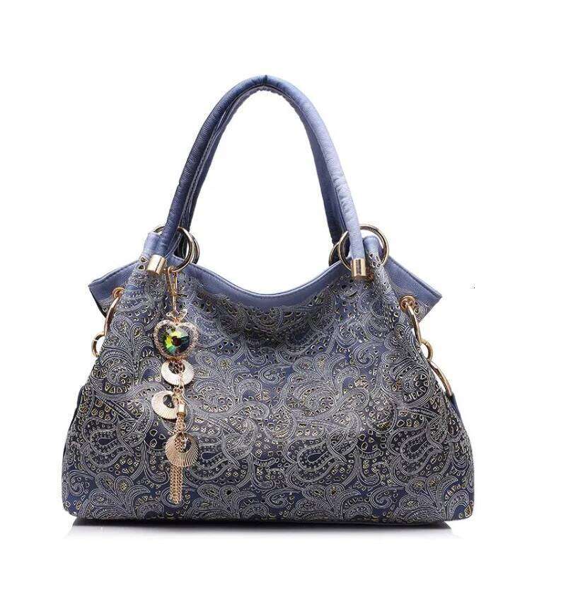 OLOEY YLWHJJ Brand Women's bolsa de dama feminina handbags gray hollow out ombre bags ladies szare torebki damskie hobo lace bag