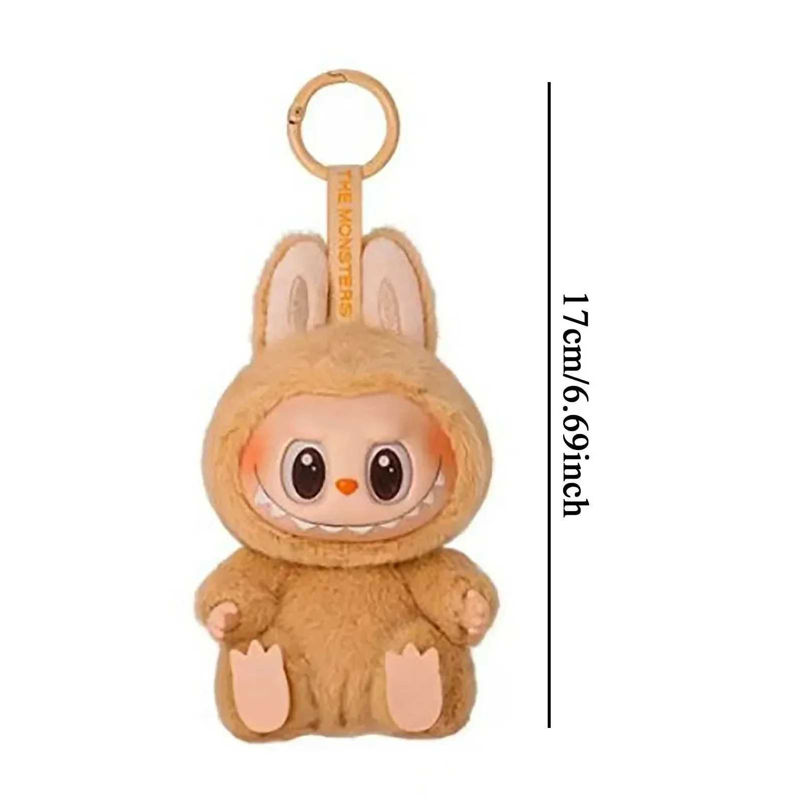 In Stock Hot Anime Figure Labubu Have A Seat Series PVC Pendant Doll Model Toy Kawaii Monster Replica Keychain Toy Birthday Gift Z250607