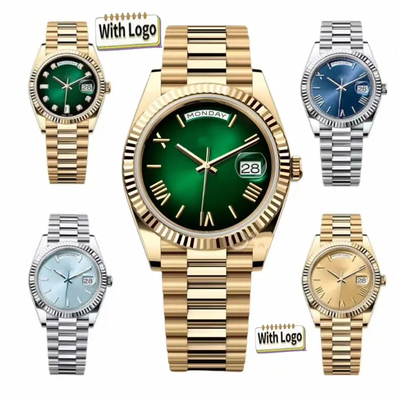 Luxury watches men 40mm designer watch AAA high quality day-date automatic movement Wristwatches with box reloj orologio montre