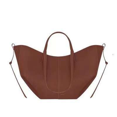 Wing Bucket Women's Tote Bag Cyme Cowhide Handbag 2025 New Elegant and Unique Style