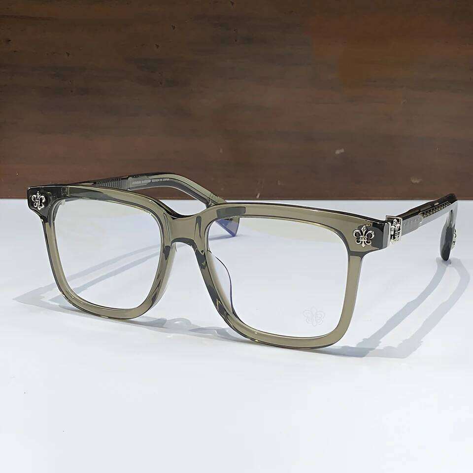 2025 New Fashionable Large Acetate Retro Frame Brand Men's and Women's Reading Optical Prescription Glasses