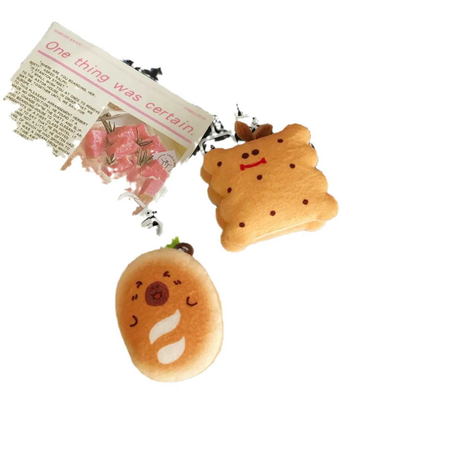 Kawaii Pendant Sweater Style Chain Cute Hamburger Bread Keychain Plush Doll Bag Pendant Girl Doll Key Chain Pendant Funny Pendant XJ250607