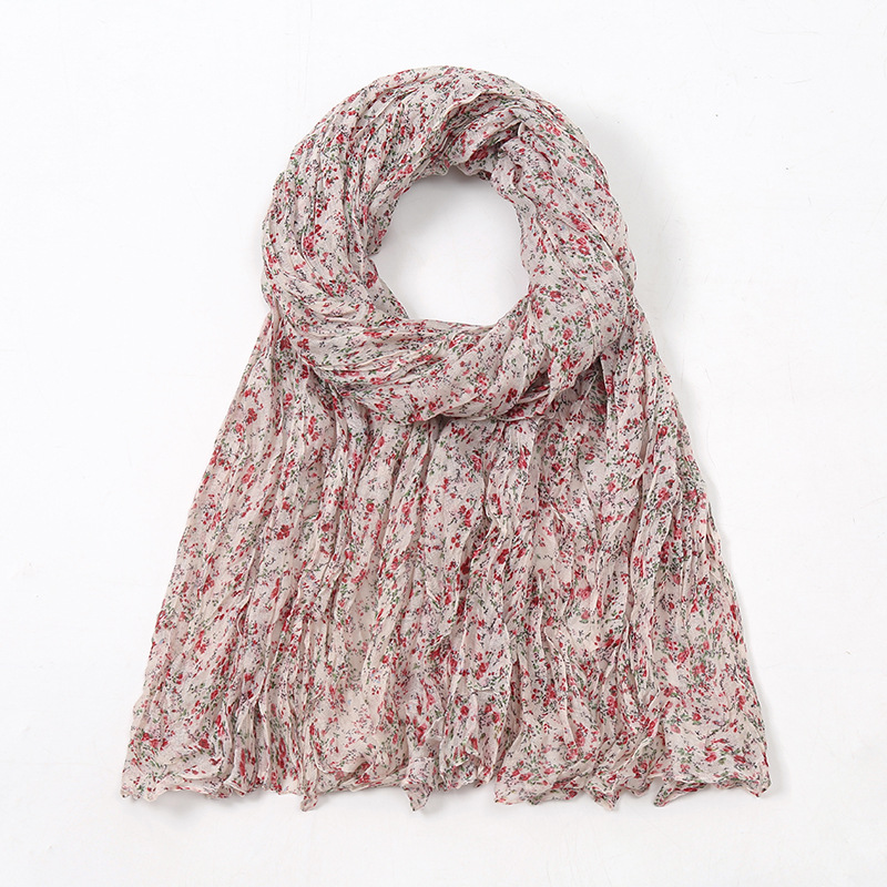 K957 New autumn and winter style literary style small fresh floral print fashionable versatile warm ladies scarf shawl