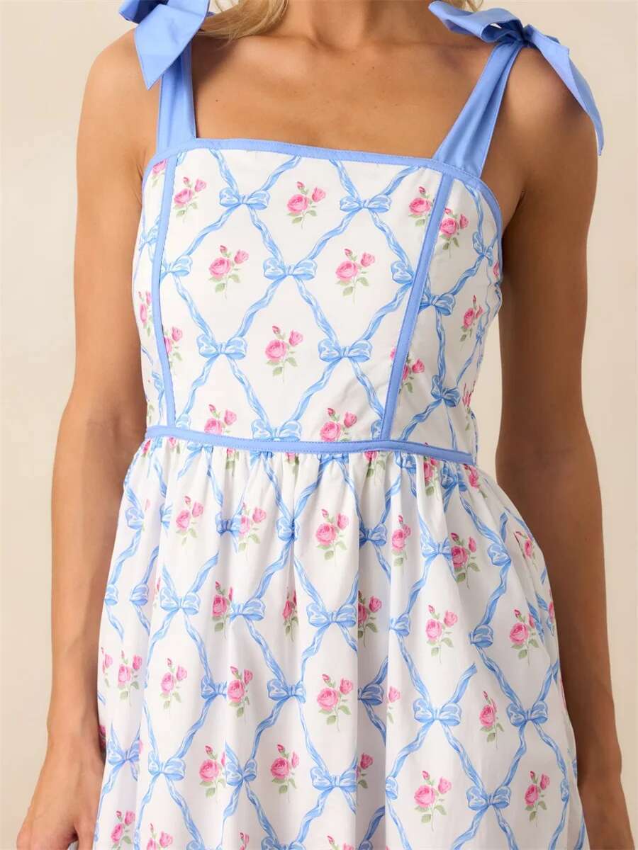 Womens Elegant V-neck Maxi Dress with Ruffle Sleeves and Belted Waist - Perfect for Summer Parties and Events