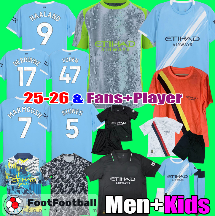 2025 HAALAND GUNDOGAN GREALISH ROGRIGO football shirt SOCCER JERSEYS 24 25 MAN LEWIS MAHREZ DE BRUYNE FODEN CITY Jersey 25 26 football kit Men kids kit set uniform tops