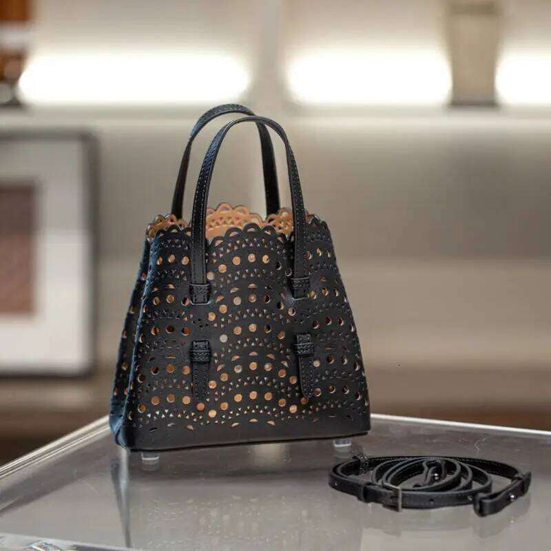 Women's High-Quality Fashion Large Capacity Genuine Leather Bucket Bag Brand Design Retro Casual Women's Handbag